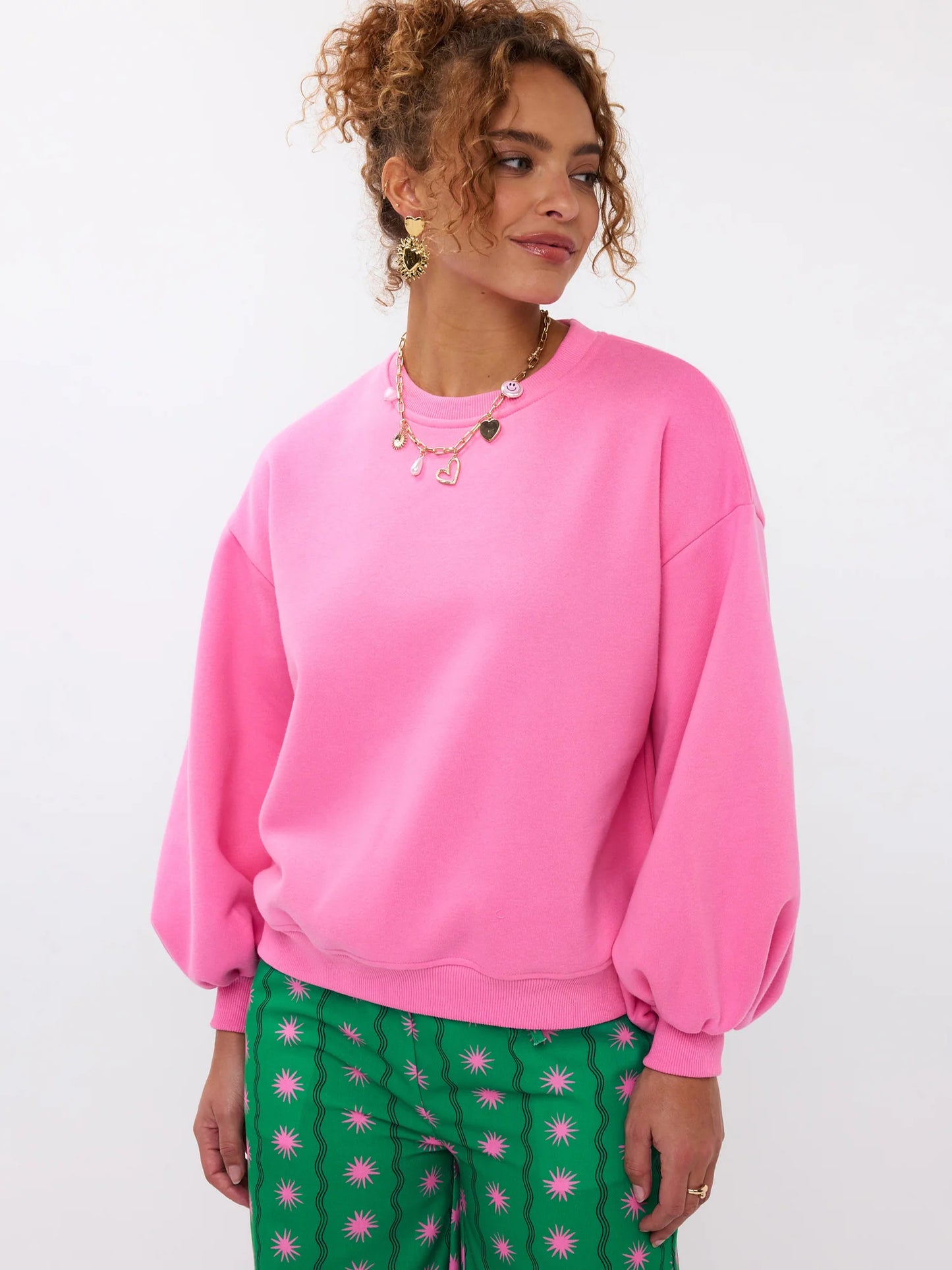 Ydence | Sweater Floral | Pink