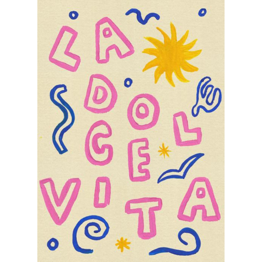 Poster - La Dolce Vita 30x40cm