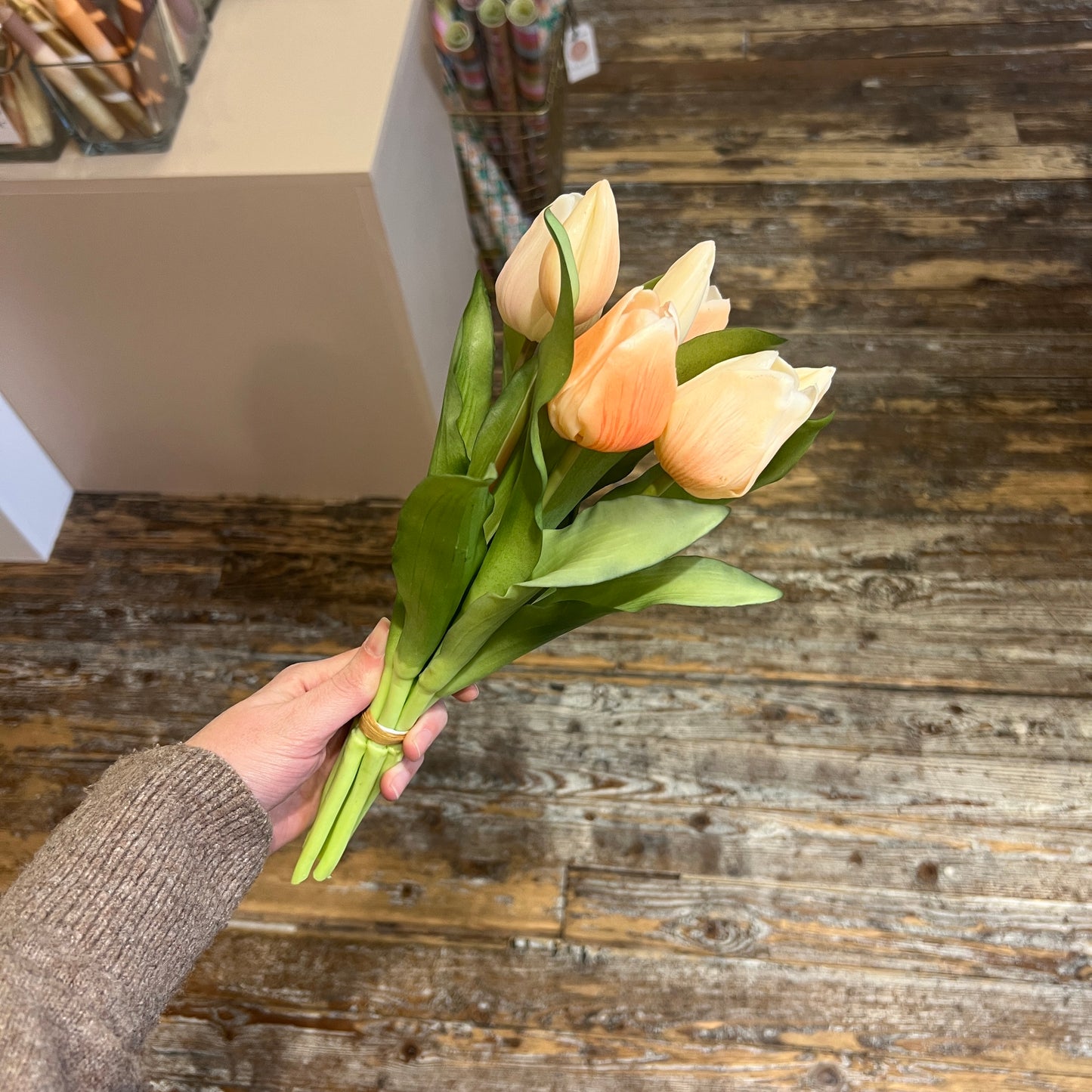 Bosje Tulpen Kort - Peach